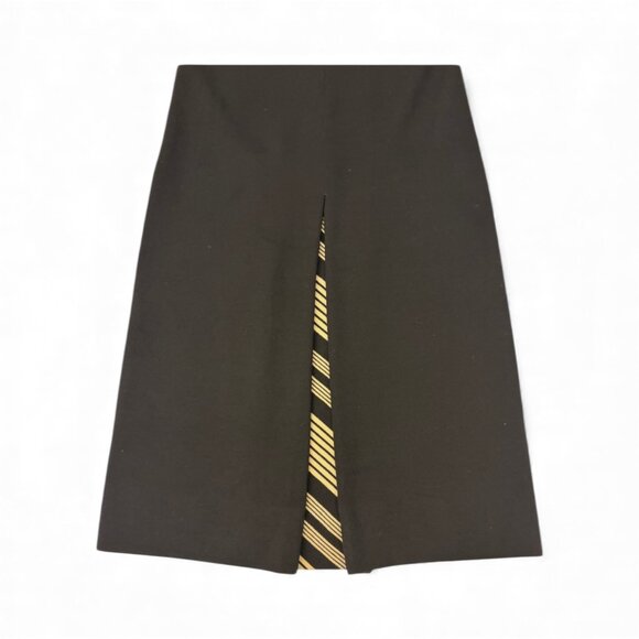 Italian Vintage Black Dress with Inverted Pleat - Picture 4 of 6